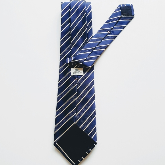 Luigi Borrelli Napoli | Italian Silk Striped Tie - Picture 2 of 4